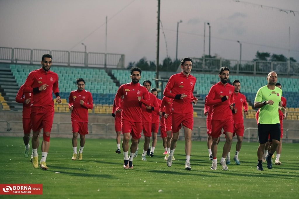 تمرین تیم فوتبال پرسپولیس تهران