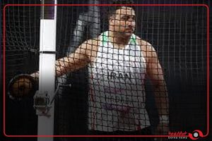 لحظه پرتاب دیسک احسان حدادی در بازی‌های آسیایی هانگژو