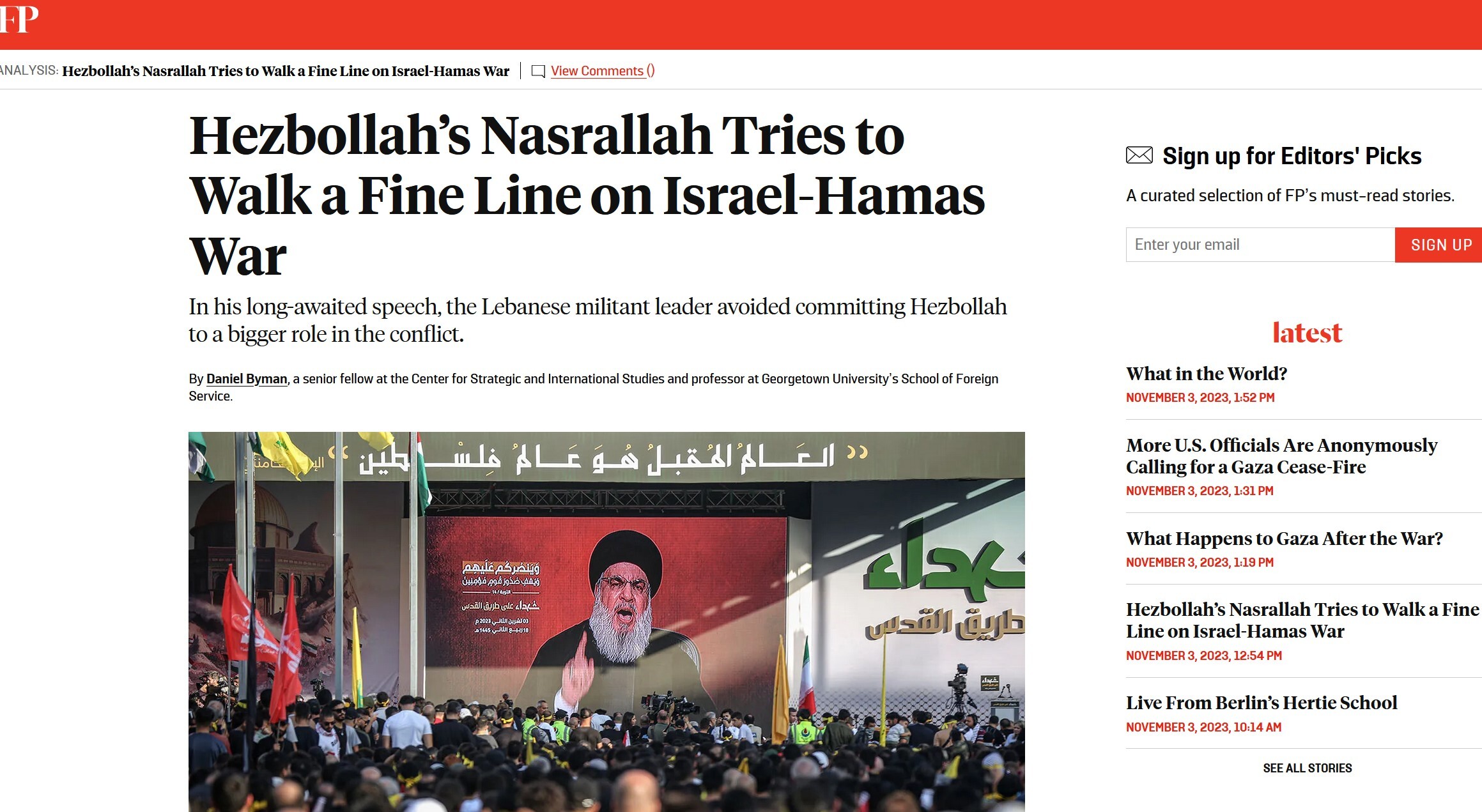 بازتاب سخنان سید حسن نصرالله در رسانههای دنیا/ روزنامه صهیونیستی: نصراالله ضعف نظامی اسرائیل را به سخره گرفت بازتاب سخنان سید حسن نصرالله در رسانههای دنیا/ روزنامه صهیونیستی: نصراالله ضعف نظامی اسرائیل را به سخره گرفت