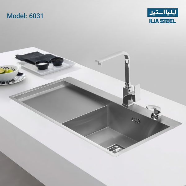 تحلیل و بازدید جامع 8 دسته بندی گوناگون سینک ظرفشویی ایلیااستیل_دلخوش 22 سینک فلاشمونت ایلیااستیل