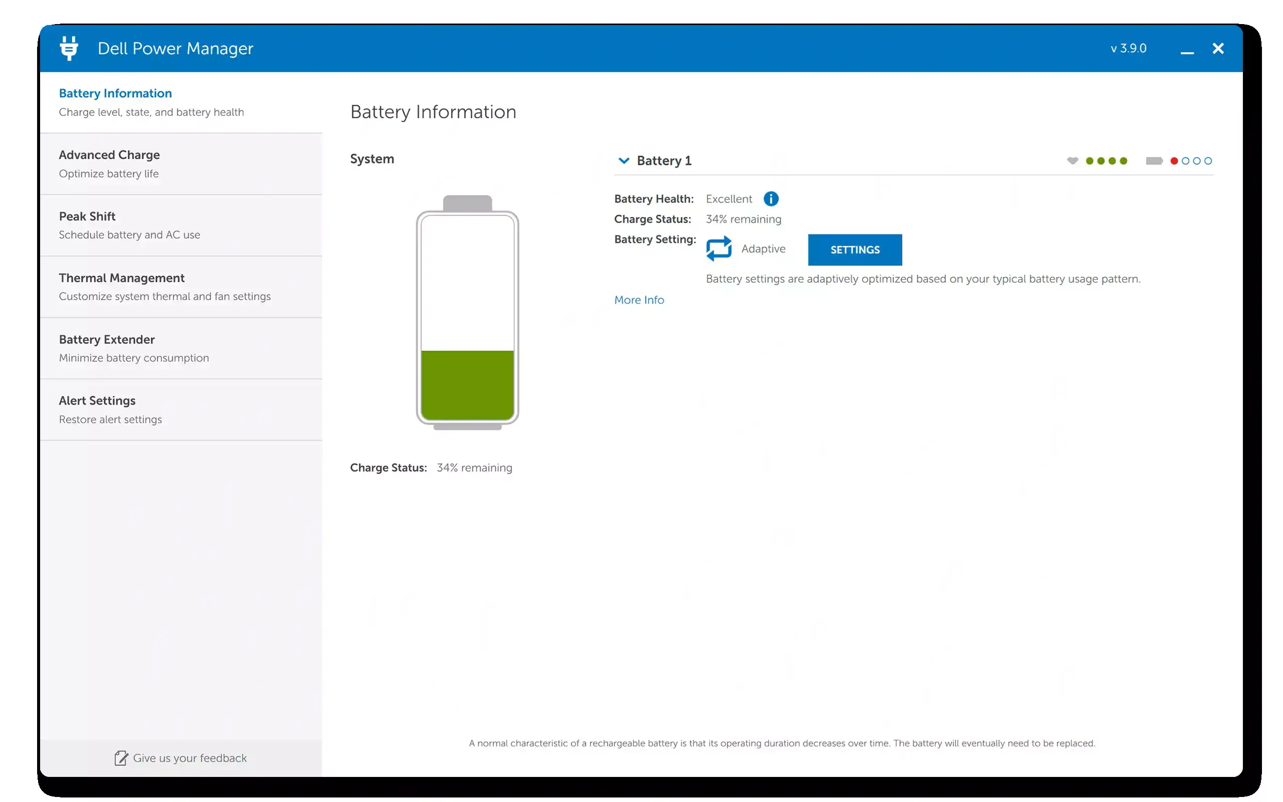 بازدید سلامت باتری لپ تاپ دل: نحوه تست حالت باتری در ویندوز_دلخوش 7 بررسی سلامت باتری با استفاده از Dell Power Manager